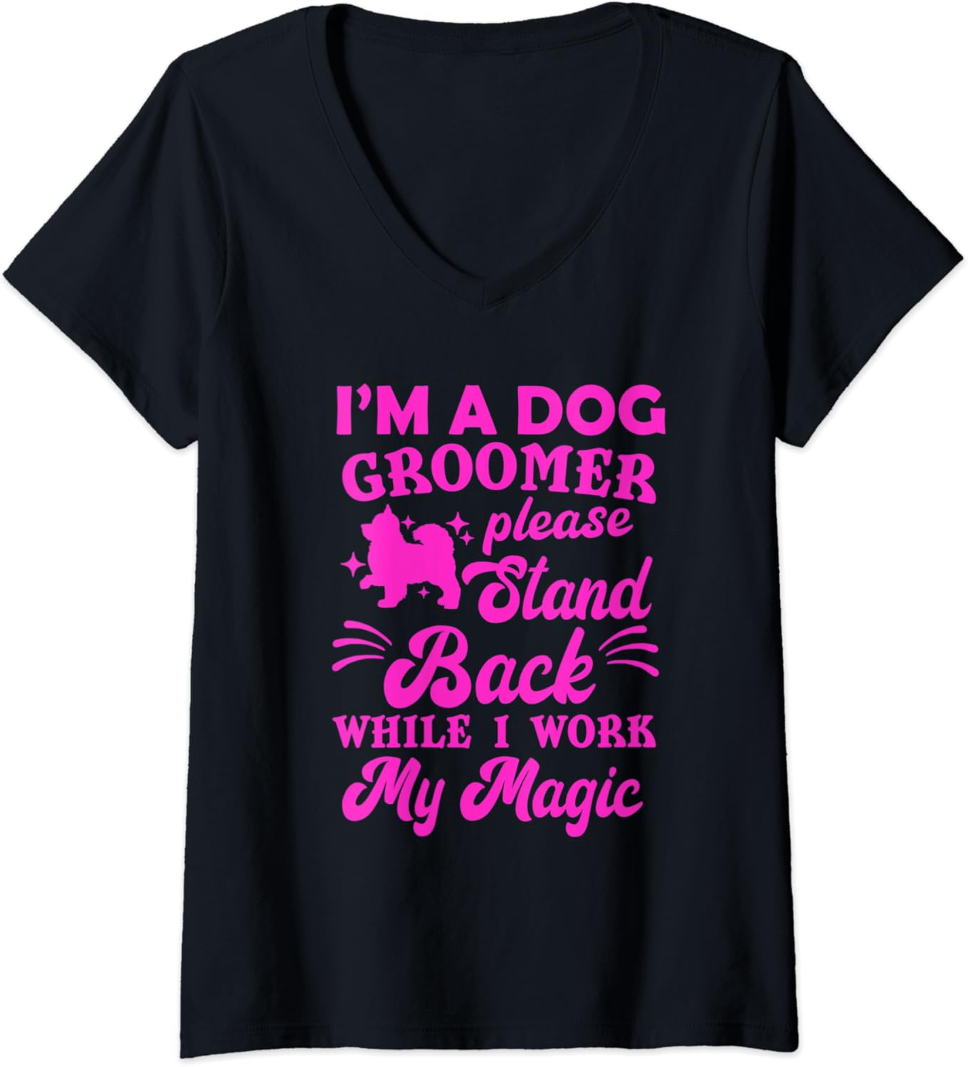 Womens Womens Dog Groomer Gift Shirt Pet Pet Dog Grooming V